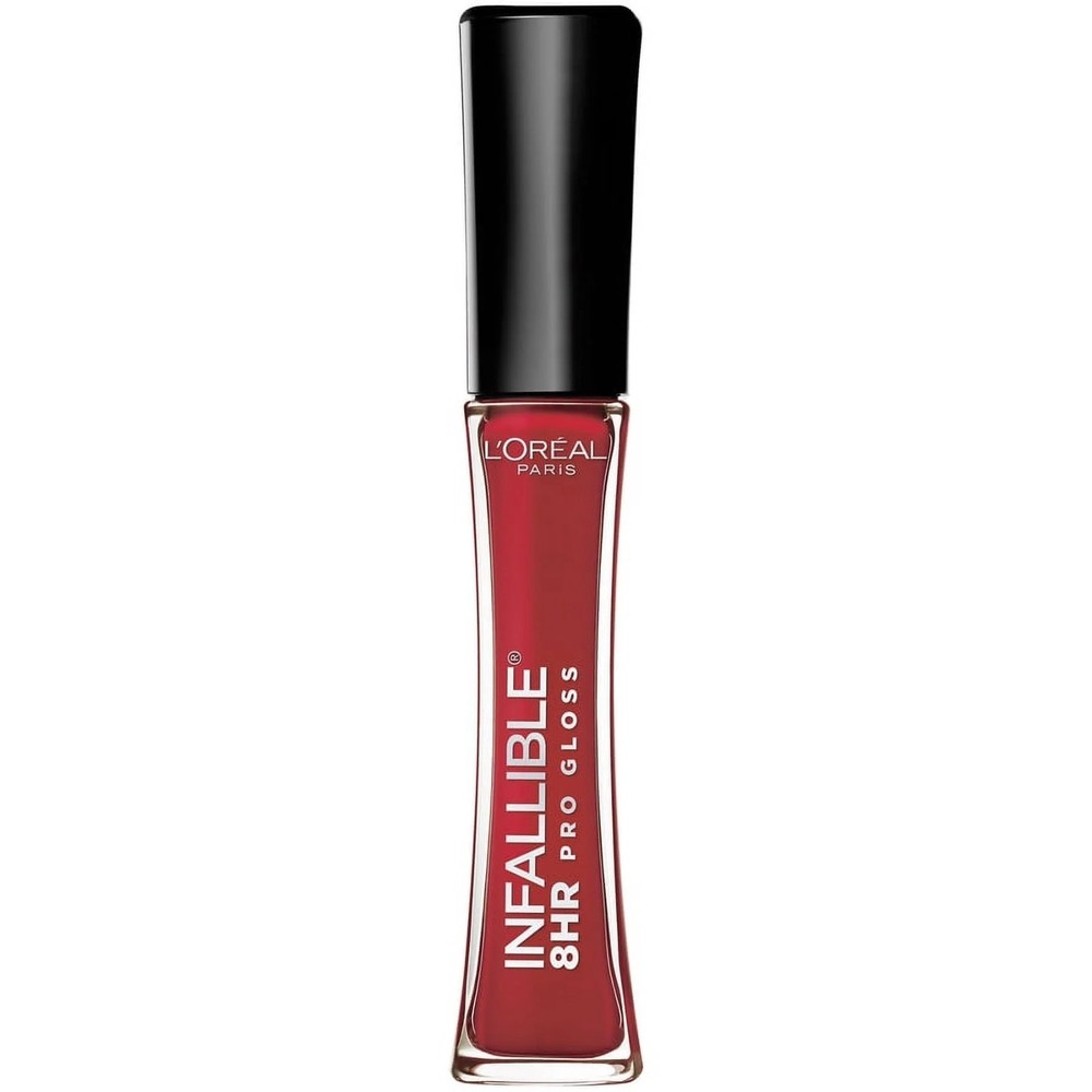 L'Oreal Paris Infallible 8 Hour Liquid Pro Lip Gloss, Hydrating, Rebel Red